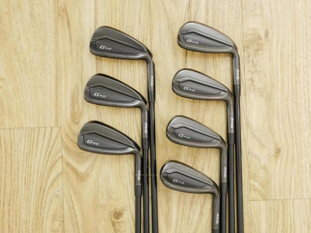 Iron set : Ping : ชุดเหล็ก Ping G710 (ปี 2021 Japan Spec. ใบใหญ่ ง่ายที่สุด ไกลที่สุดของ Ping) มีเหล็ก 6-Pw,Aw,Sw (7 ชิ้น) ก้านกราไฟต์ Ping ALTA Distanza 40 Flex R