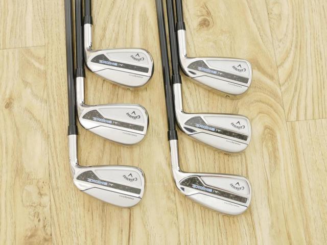 Iron set : Callaway : ชุดเหล็ก Callaway Paradym Ai Smoke (รุ่นล่าสุด ออกปี 2024 ตีง่ายมาก ไกล Japan Spec.) มีเหล็ก 5-Pw (6 ชิ้น) ก้านกราไฟต์ Fujikura TENSEI 50 Flex R