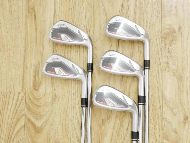 Iron set : Honma : **ของใหม่ ยังไม่แกะพลาสติก** ชุดเหล็ก Honma Tour World GS (ออกปี 2021 ใบใหญ่ ตีง่าย ไกล) มีเหล็ก 6-10 (5 ชิ้น) ก้านเหล็ก NS Pro 950 NEO Flex S