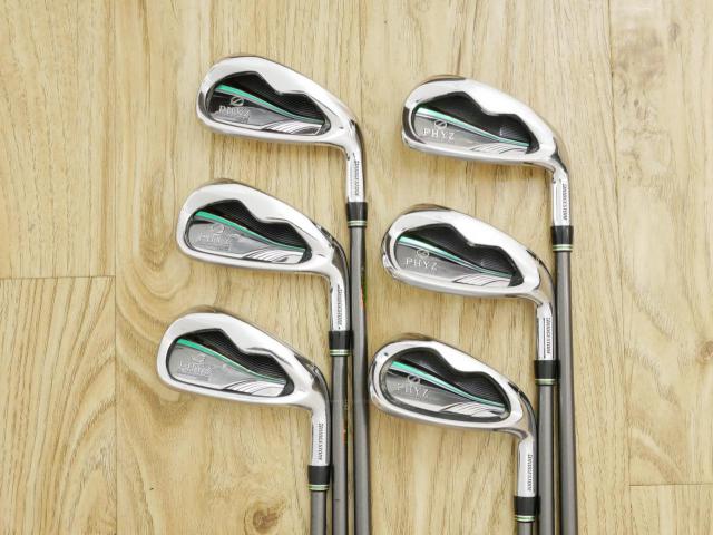 Iron set : Tourstage : ชุดเหล็ก Tourstage PHYZ (ซีรี่ย์ท๊อป ใบใหญ่ ตีง่าย ไกล) มีเหล็ก 5-Pw (6 ชิ้น) ก้านกราไฟต์ Flex R