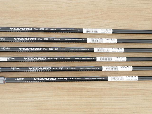 Iron set : Honma : **ของใหม่ ยังไม่แกะพลาสติก** ชุดเหล็ก Honma LB-808 EP (หน้าเด้ง) มีเหล็ก 5-10 (6 ชิ้น) ก้านกราไฟต์ Honma Vizard 53 Flex S