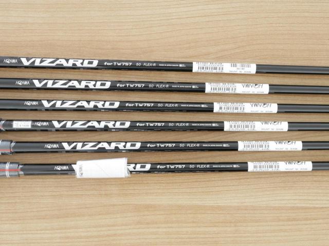 Iron set : Honma : ชุดเหล็ก Honma Tour World TW757P (ออกปี 2022) มีเหล็ก 5-Pw (6 ชิ้น) ก้านกราไฟต์ Honma Vizard 50 Flex R