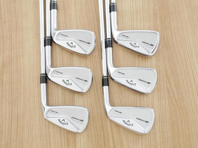 Iron set : Callaway : ชุดเหล็ก Callaway X Forged Star (รุ่นล่าสุด ออกปี 2024) มีเหล็ก 5-Pw (6 ชิ้น) ก้านเหล็ก NS Pro 950 NEO Flex S