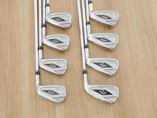 Iron set : Callaway : ชุดเหล็ก Callaway Paradym Ai Smoke Max Fast (รุ่นล่าสุด ออกปี 2024 ตีง่ายมาก ไกล Japan Spec.) มีเหล็ก 6-Pw,Aw,Gw,Sw (8 ชิ้น) ก้านเหล็ก NS Pro 850 NEO Flex S