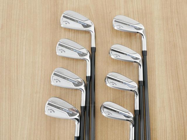 Iron set : Callaway : ชุดเหล็ก Callaway Paradym Ai Smoke (รุ่นล่าสุด ออกปี 2024 ตีง่ายมาก ไกล Japan Spec.) มีเหล็ก 6-Pw,Aw,Gw,Sw (8 ชิ้น) ก้านกราไฟต์ Fujikura TENSEI 50 Flex R