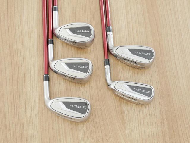 Lady club : All : ชุดเหล็ก Taylormade Stealth HD (ออกปี 2022 Japan Spec. ใบใหญ่มาก ตีง่ายสุดๆ) มีเหล็ก 7-Pw,Sw (5 ชิ้น) ก้านกราไฟต์ Mitsubishi Tensei TM40 Flex L