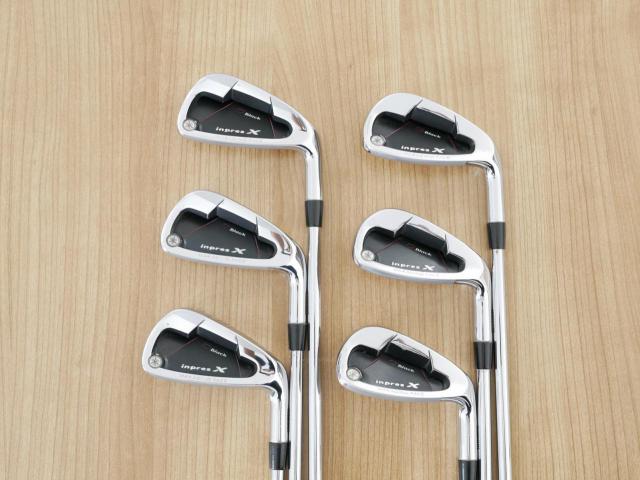 Iron set : Yamaha : ชุดเหล็ก Yamaha Inpres X D Black (หน้า Maraging เด้ง ไกลมากๆ) มีเหล็ก 5-Pw (6 ชิ้น) ก้านเหล็ก NS Pro 850 Flex R