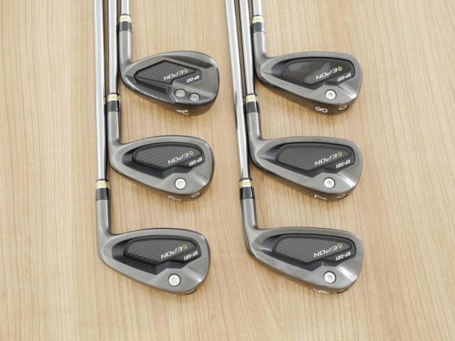 Iron set : Epon : ชุดเหล็ก EPON EF-02I Forged (ออกปี 2022 ใบใหญ่ ตีง่าย ไกล) มีเหล็ก 6-Pw,Aw (6 ชิ้น) สุดยอดก้าน Fujikura Diamond Speeder 10 Flex S