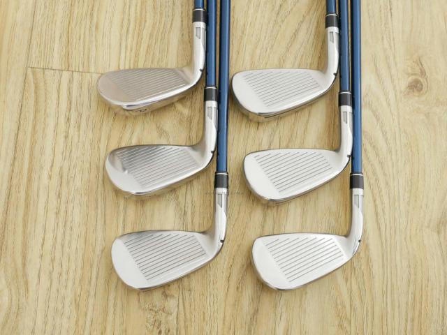 Iron set : Taylormade : ชุดเหล็ก Taylormade SIM 2 MAX OS (ออกปี 2021 Japan Spec. ตีไกลสุดๆ หน้าเด้ง เหล็ก 7 Loft 25.5) มีเหล็ก 5-Pw (6 ชิ้น) ก้านกราไฟต์ Mitsubishi TENSEI TM60 Flex R