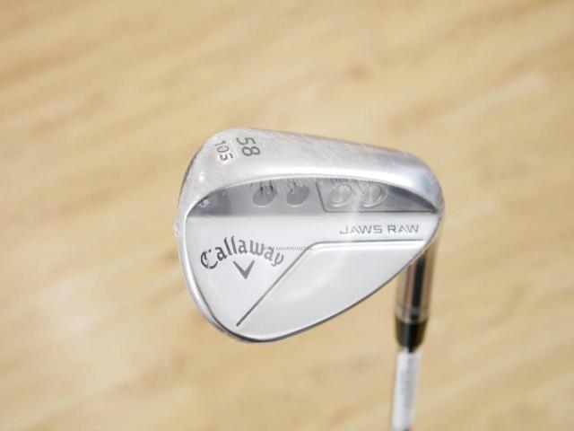 Wedge : Callaway : **ของใหม่ ยังไม่แกะพลาสติก** Wedge Callaway JAWS RAW (รุ่นใหม่ ปี 2023) Loft 58 ก้านเหล็ก Dynamic Gold S200