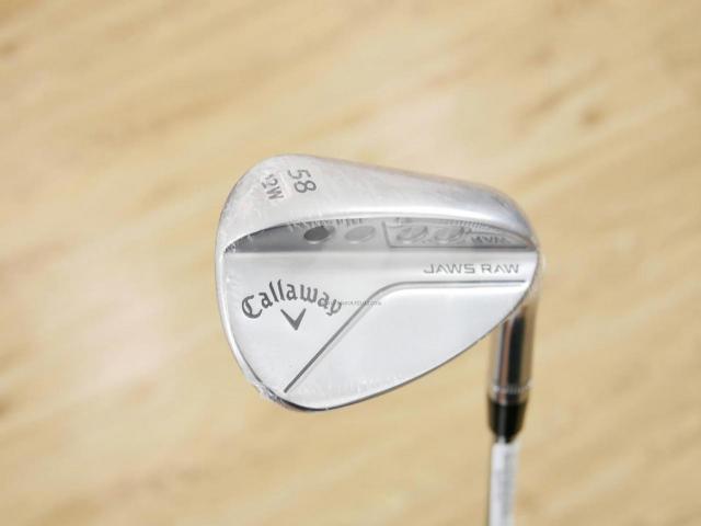 Wedge : Callaway : **ของใหม่ ยังไม่แกะพลาสติก** Wedge Callaway JAWS RAW (รุ่นใหม่ ปี 2023) Loft 58 ก้านเหล็ก Dynamic Gold S200