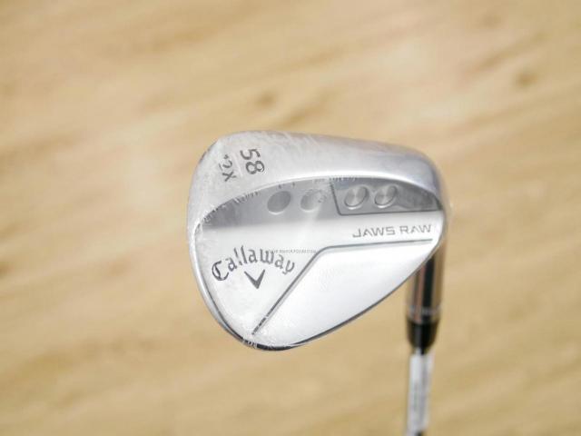 Wedge : Callaway : **ของใหม่ ยังไม่แกะพลาสติก** Wedge Callaway JAWS RAW (รุ่นใหม่ ปี 2023) Loft 58 ก้านเหล็ก NS Pro 950 NEO Flex S