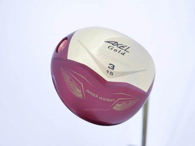 Fairway Wood : Tsuruya : หัวไม้ 3 Tsuruya AXEL Gold Premium IV (รุ่นปี 2021 ตัวท๊อป ของใหม่ 2 หมื่นกว่า) Loft 15 Flex S