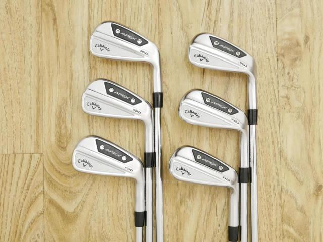 Iron set : Callaway : ชุดเหล็ก Callaway APEX Pro Forged (รุ่นล่าสุด ปี 2024) มีเหล็ก 5-Pw (6 ชิ้น) ก้านเหล็ก NS Pro Modus 105 Flex S