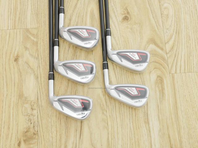 Iron set : Honma : **ของใหม่ ยังไม่แกะพลาสติก** ชุดเหล็ก Honma Tour World GS (ออกปี 2021 ใบใหญ่ ตีง่าย ไกล) มีเหล็ก 6-10 (5 ชิ้น) ก้านกราไฟต์ Honma Speedtuned 48 Flex R