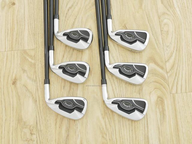 Iron set : Callaway : ชุดเหล็ก Callaway Collection (ตีง่าย ไกล) มีเหล็ก 5-Pw (6 ชิ้น) ก้านกราไฟต์ Flex R