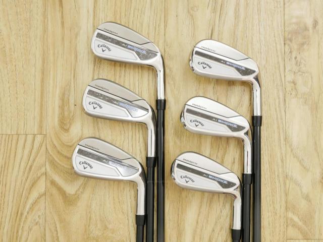 Iron set : Callaway : ชุดเหล็ก Callaway Paradym Ai Smoke (รุ่นล่าสุด ออกปี 2024 ตีง่ายมาก ไกล Japan Spec.) มีเหล็ก 6-Pw,Aw (6 ชิ้น) ก้านกราไฟต์ Fujikura TENSEI 50 Flex R