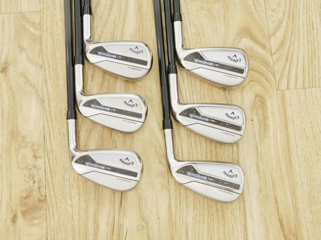 Iron set : Callaway : ชุดเหล็ก Callaway Paradym Ai Smoke (รุ่นล่าสุด ออกปี 2024 ตีง่ายมาก ไกล Japan Spec.) มีเหล็ก 6-Pw,Aw (6 ชิ้น) ก้านกราไฟต์ Fujikura TENSEI 50 Flex R