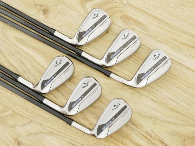 Iron set : Callaway : ชุดเหล็ก Callaway Paradym Ai Smoke (รุ่นล่าสุด ออกปี 2024 ตีง่ายมาก ไกล Japan Spec.) มีเหล็ก 6-Pw,Aw (6 ชิ้น) ก้านกราไฟต์ Fujikura TENSEI 50 Flex R