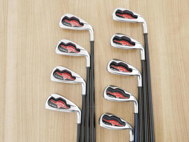 Iron set : Callaway : **มีตำหนิ** ชุดเหล็ก Callaway Big Bertha มีเหล็ก 3-Pw,Sw (9 ชิ้น) ก้านกราไฟต์ Flex R