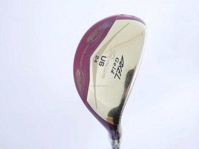 Fairway Wood : Tsuruya : ไม้กระเทย Tsuruya AXEL Gold Premium IV (รุ่นปี 2021 ตัวท๊อป ของใหม่ 2 หมื่นกว่า) Loft 24 Flex R