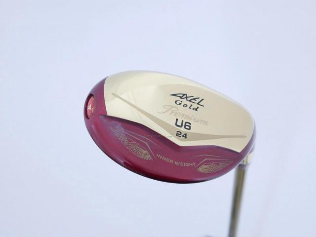 Fairway Wood : Tsuruya : ไม้กระเทย Tsuruya AXEL Gold Premium IV (รุ่นปี 2021 ตัวท๊อป ของใหม่ 2 หมื่นกว่า) Loft 24 Flex R