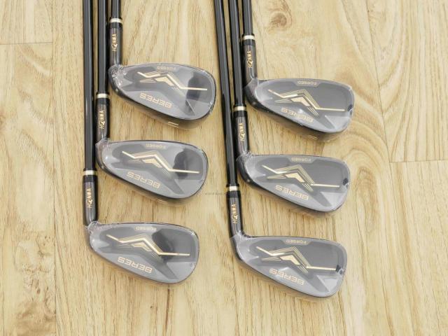 Iron set : Honma : **ของใหม่ ยังไม่แกะพลาสติก** ชุดเหล็ก Honma Beres Black Forged (รุ่นล่าสุด ปี 2022 สวยมากๆ) มีเหล็ก 6-11,Aw (7 ชิ้น เทียบเท่า 5-Pw,Aw) ก้าน ARMRQ MX Flex SR