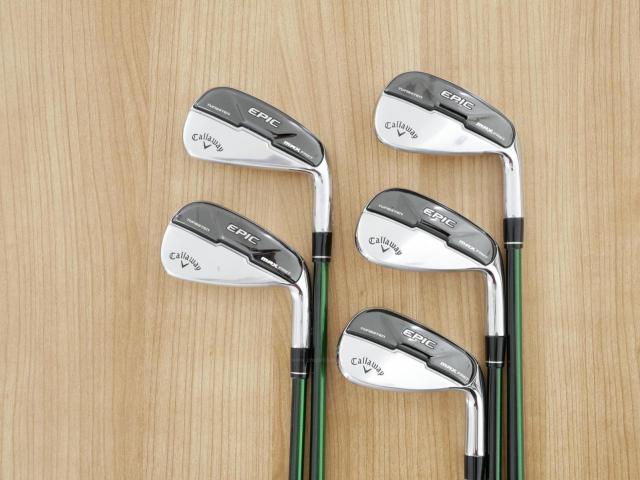 Iron set : Callaway : ชุดเหล็ก Callaway EPIC Max Fast (รุ่นแพงสุด ไกลสุดของ Callaway ปี 2021) มีเหล็ก 7-Pw,Aw (5 ชิ้น) ก้านกราไฟต์ Fujikura Speeder Evolution Flex R