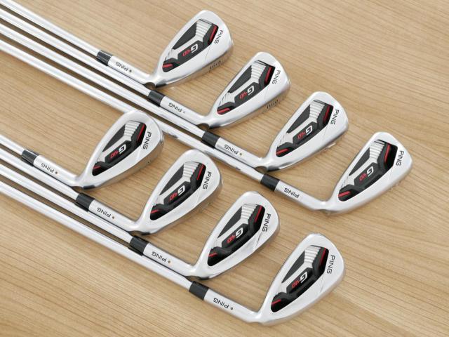 Iron set : Ping : ชุดเหล็ก Ping G410 (รุ่นปี 2019 Japan Spec. ใบใหญ่ ง่าย ไกล) มีเหล็ก 5-Pw,Aw,Lw (8 ชิ้น) ก้านเหล็ก NS Pro Modus 120 Flex S