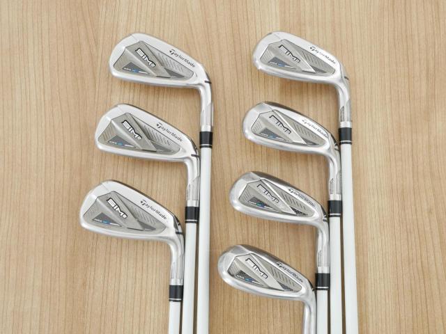 Lady club : All : ชุดเหล็ก Taylormade SIM 2 MAX (ออกปี 2021 Japan Spec.) มีเหล็ก 6-Pw,Aw,Sw (7 ชิ้น) ก้านกราไฟต์ Mitsubishi TENSEI TM40 Flex L