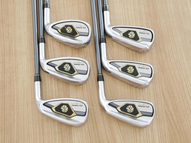 Iron set : Taylormade : ชุดเหล็ก Taylormade Gloire G (รุ่นท๊อปสุด ตีไกลมากๆ เหล็ก 7 Loft 26.5 หน้าเด้ง) มีเหล็ก 6-Pw,Aw (6 ชิ้น) ก้านกราไฟต์ Flex S