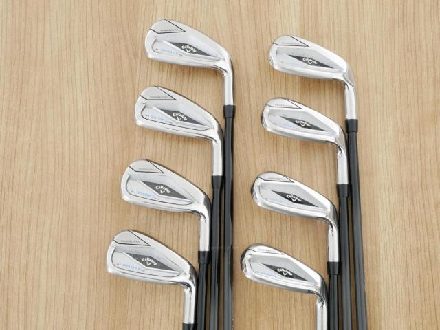 Iron set : Callaway : ชุดเหล็ก Callaway Paradym Ai Smoke HL (รุ่นล่าสุด ออกปี 2024 ตีง่ายมาก ไกล Japan Spec.) มีเหล็ก 6-Pw,Aw,Gw,Sw (8 ชิ้น) ก้านกราไฟต์ Mitsubishi TENSEI 50 Flex R