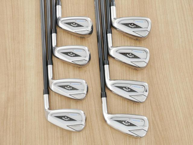 Iron set : Callaway : ชุดเหล็ก Callaway Paradym Ai Smoke HL (รุ่นล่าสุด ออกปี 2024 ตีง่ายมาก ไกล Japan Spec.) มีเหล็ก 6-Pw,Aw,Gw,Sw (8 ชิ้น) ก้านกราไฟต์ Mitsubishi TENSEI 50 Flex R