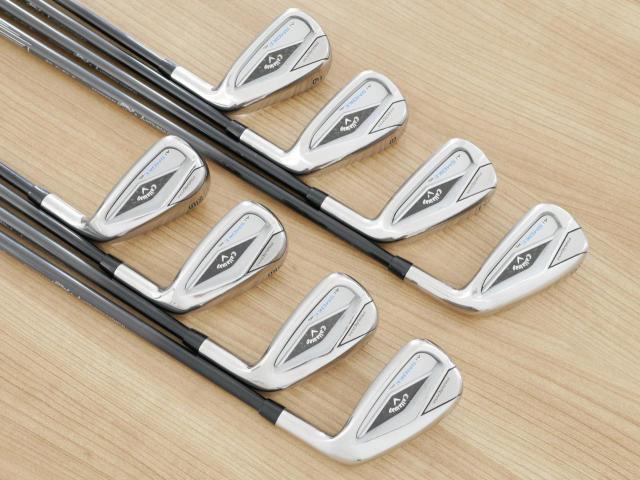 Iron set : Callaway : ชุดเหล็ก Callaway Paradym Ai Smoke HL (รุ่นล่าสุด ออกปี 2024 ตีง่ายมาก ไกล Japan Spec.) มีเหล็ก 6-Pw,Aw,Gw,Sw (8 ชิ้น) ก้านกราไฟต์ Mitsubishi TENSEI 50 Flex R