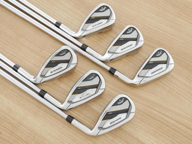 Iron set : Callaway : ชุดเหล็ก Callaway Mavrik MAX (ออกปี 2020 ตีง่าย ไกลมากๆ) มีเหล็ก 6-Pw,Aw (6 ชิ้น) ก้านกราไฟต์ Mitsubishi Diamana 40 Flex SR