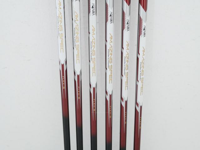 Iron set : Honma : ชุดเหล็ก Honma AMAZING Spec II (หน้าเด้ง โกงองศาสุดๆ ไกลที่สุด) มีเหล็ก 6-11 (6 ชิ้น ระยะเทียบเท่า 5-Pw) ก้าน AMAZING SPEC Feather & Feather FLex R