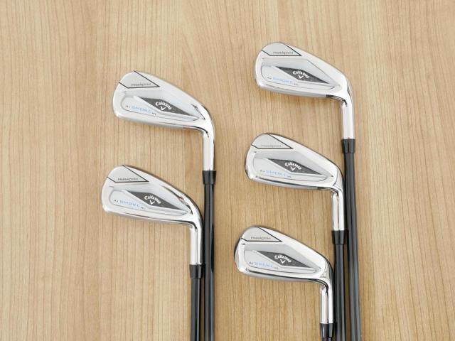 Iron set : Callaway : ชุดเหล็ก Callaway Paradym Ai Smoke HL (ออกปี 2024 ตีง่ายมาก ไกล Japan Spec.) มีเหล็ก 6-Pw (5 ชิ้น) ก้านกราไฟต์ Mitsubishi TENSEI 50 Flex R