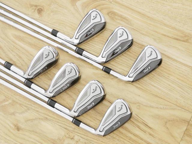 Iron set : Callaway : ชุดเหล็ก Callaway EPIC Forged Star (รุ่นท้อปสุด ปี 2020 ตีไกลกว่าปกติ 2 เบอร์) มีเหล็ก 7-Pw,Aw,Gw,Sw (7 ชิ้น) ก้านเหล็ก NS Pro 950 NEO Flex S