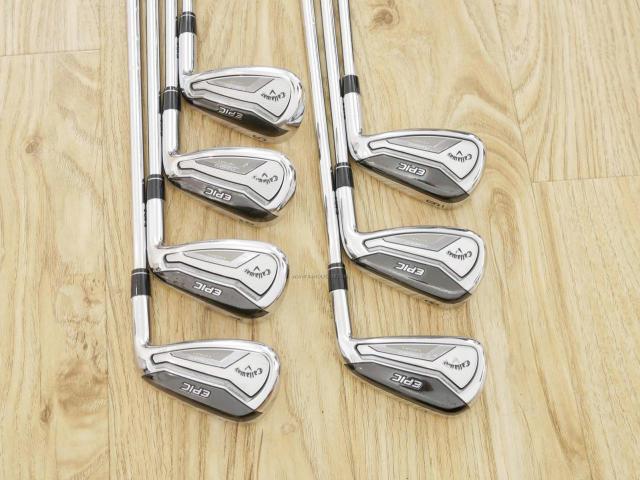 Iron set : Callaway : ชุดเหล็ก Callaway EPIC Forged Star (รุ่นท้อปสุด ปี 2020 ตีไกลกว่าปกติ 2 เบอร์) มีเหล็ก 7-Pw,Aw,Gw,Sw (7 ชิ้น) ก้านเหล็ก NS Pro 950 NEO Flex S