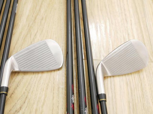 Iron set : Katana : ชุดเหล็ก Katana Snipe Iron SF-1 (หน้าเด้ง) มีเหล็ก 5-Pw,Aw,Sw (8 ชิ้น) ก้านกราไฟต์ Flex R