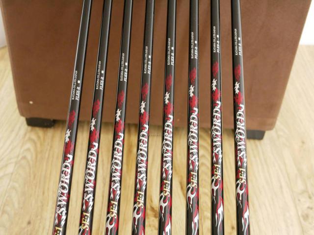 Iron set : Katana : ชุดเหล็ก Katana Snipe Iron SF-1 (หน้าเด้ง) มีเหล็ก 5-Pw,Aw,Sw (8 ชิ้น) ก้านกราไฟต์ Flex R