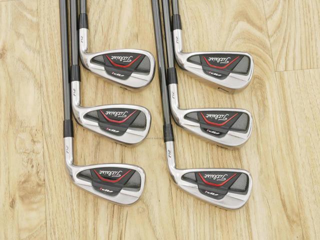 Iron set : Titleist : ชุดเหล็ก Titleist AP1 712 มีเหล็ก 5-Pw (6 ชิ้น) ก้านกราไฟต์ Fujikura Rombax 60 Flex S