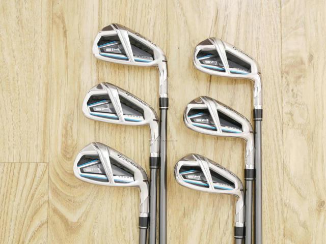 Iron set : Taylormade : ชุดเหล็ก Taylormade SIM MAX OS (ออกปี 2020 Japan Spec.) มีเหล็ก 6-Pw,Aw (6 ชิ้น) ก้านกราไฟต์ Mitsubishi Tensei TM60 Flex S