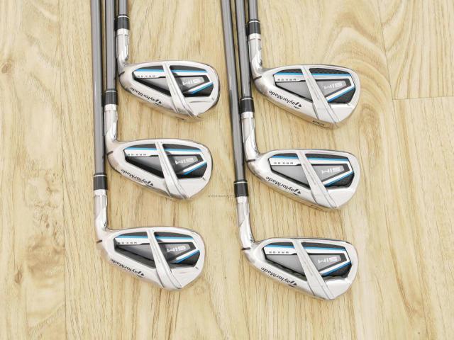 Iron set : Taylormade : ชุดเหล็ก Taylormade SIM MAX OS (ออกปี 2020 Japan Spec.) มีเหล็ก 6-Pw,Aw (6 ชิ้น) ก้านกราไฟต์ Mitsubishi Tensei TM60 Flex S