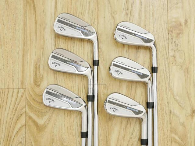 Iron set : Callaway : ชุดเหล็ก Callaway Paradym Ai Smoke (รุ่นล่าสุด ออกปี 2024 ตีง่ายมาก ไกล Japan Spec.) มีเหล็ก 5-Pw (6 ชิ้น) ก้านเหล็ก NS Pro 950 NEO Flex S