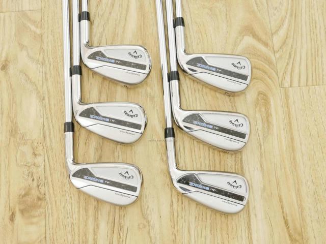 Iron set : Callaway : ชุดเหล็ก Callaway Paradym Ai Smoke (รุ่นล่าสุด ออกปี 2024 ตีง่ายมาก ไกล Japan Spec.) มีเหล็ก 5-Pw (6 ชิ้น) ก้านเหล็ก NS Pro 950 NEO Flex S