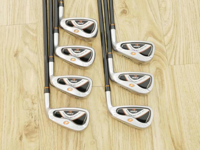 Iron set : Honma : ชุดเหล็ก Honma ATHPORT E+ มีเหล็ก 6-11,Aw (7 ชิ้น) ก้านกราไฟต์ Honma ARMRQ WT-53 Flex R