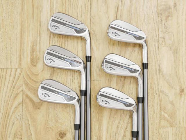 Iron set : Callaway : ชุดเหล็ก Callaway Paradym Ai Smoke (รุ่นล่าสุด ออกปี 2024 ตีง่ายมาก ไกล Japan Spec.) มีเหล็ก 6-Pw,Aw (6 ชิ้น) ก้านกราไฟต์ Fujikura MC 70 Flex S