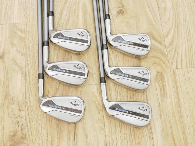 Iron set : Callaway : ชุดเหล็ก Callaway Paradym Ai Smoke (รุ่นล่าสุด ออกปี 2024 ตีง่ายมาก ไกล Japan Spec.) มีเหล็ก 6-Pw,Aw (6 ชิ้น) ก้านกราไฟต์ Fujikura MC 70 Flex S