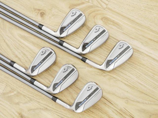 Iron set : Callaway : ชุดเหล็ก Callaway Paradym Ai Smoke (รุ่นล่าสุด ออกปี 2024 ตีง่ายมาก ไกล Japan Spec.) มีเหล็ก 6-Pw,Aw (6 ชิ้น) ก้านกราไฟต์ Fujikura MC 70 Flex S